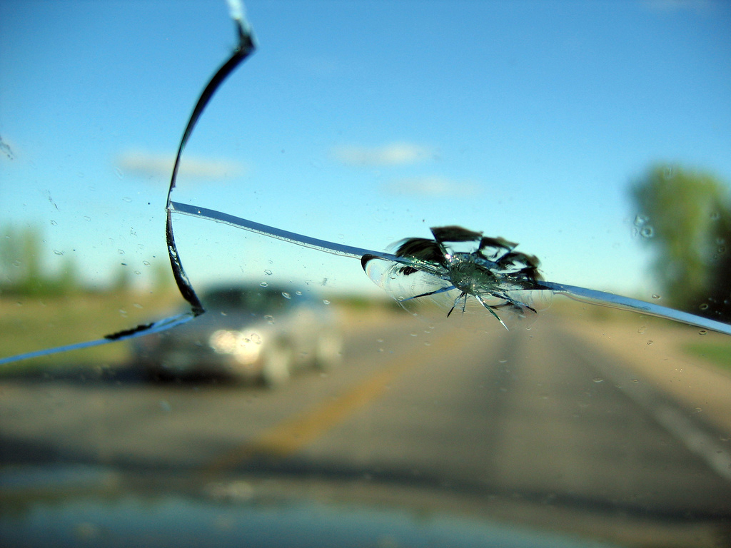 How do you repair star chips in auto glass?